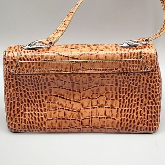 Antonio Melani Orangey Tan & Brown Faux Crocodile Bag - Picture 3 of 10